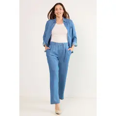 MA GRIFFE - Pantalon Mujer Azul Magriffe
