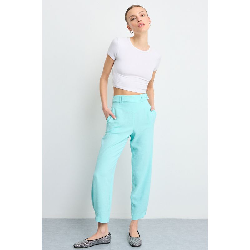 IO - Pantalon Mujer Celeste Io