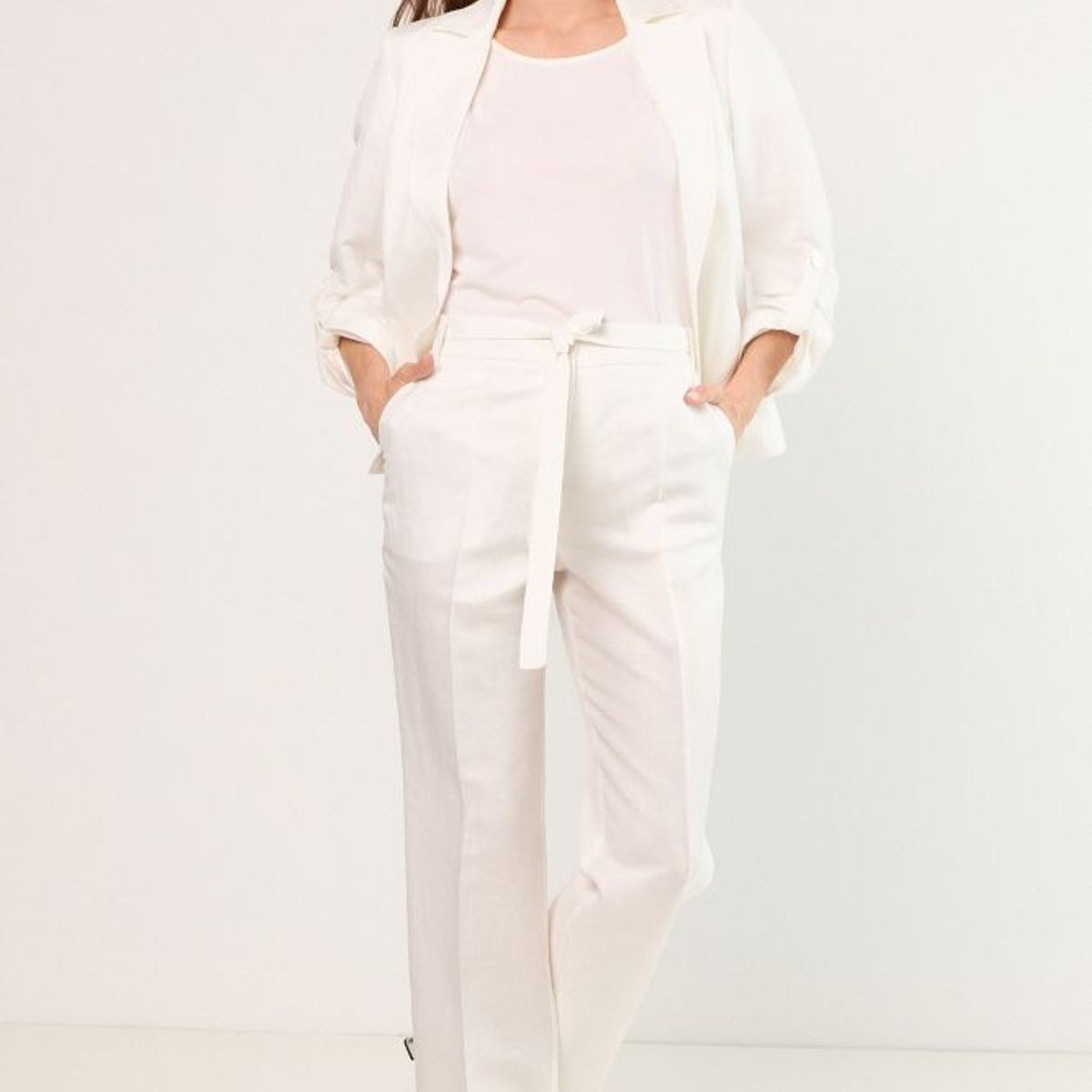 MA GRIFFE - Pantalon Mujer Blanco Magriffe