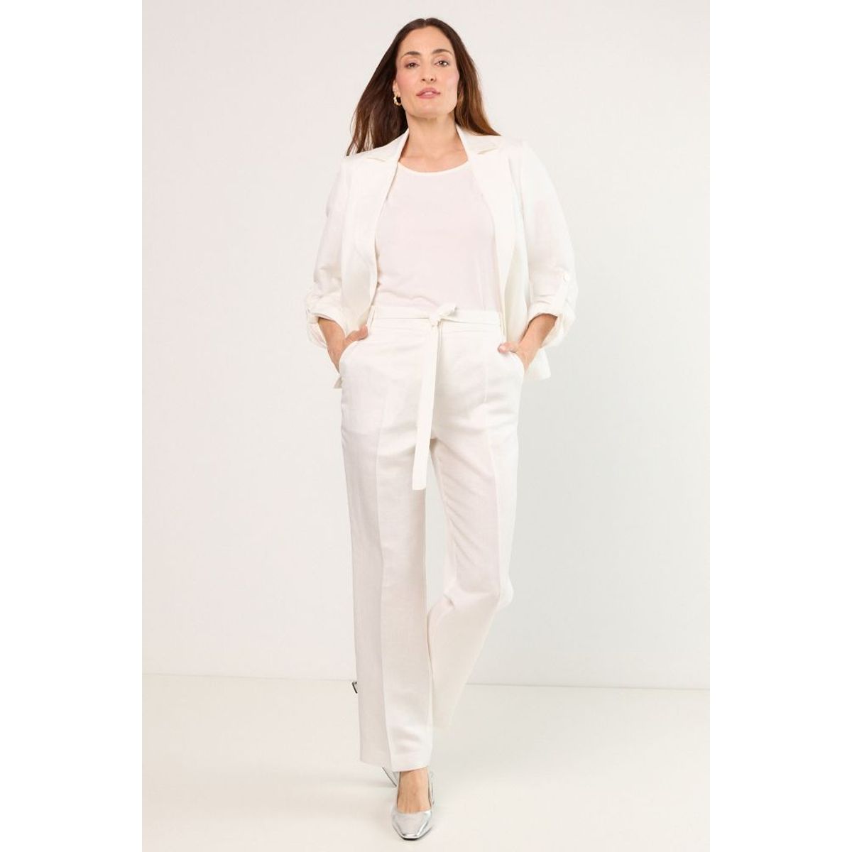 MA GRIFFE - Pantalon Mujer Blanco Magriffe