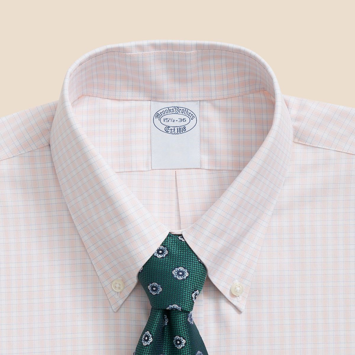 BROOKS BROTHERS - Camisa Hombre Sppt Pbd- June Naranja Brooks Brothers