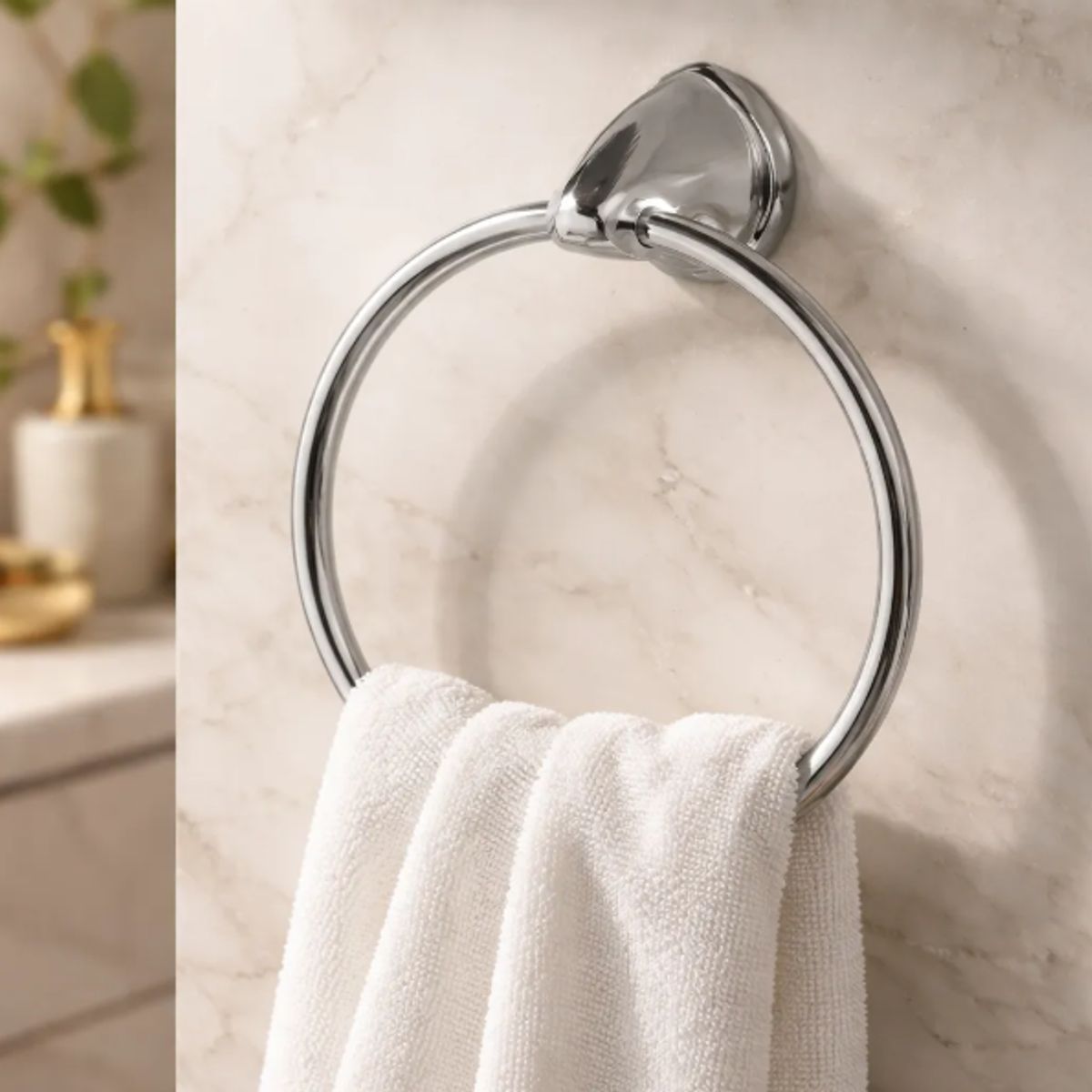 PORTA TOALLAS TOALLERO DE MANOS CROMADO, marca TAUMM - Foto Principal