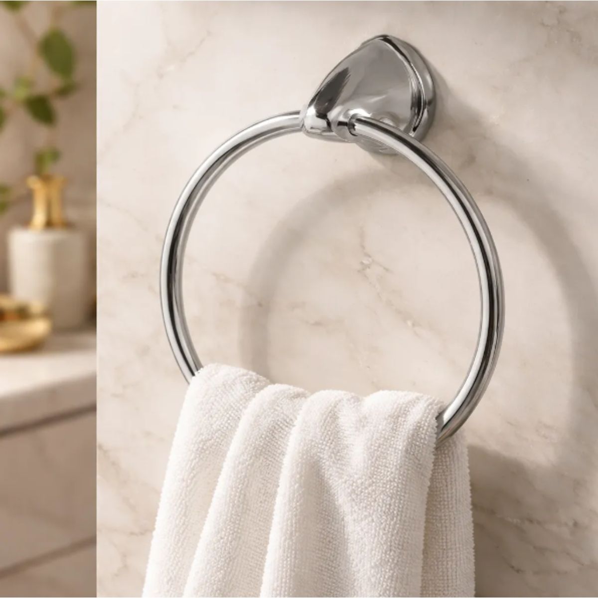 PORTA TOALLAS TOALLERO DE MANOS CROMADO, marca TAUMM - Foto Principal