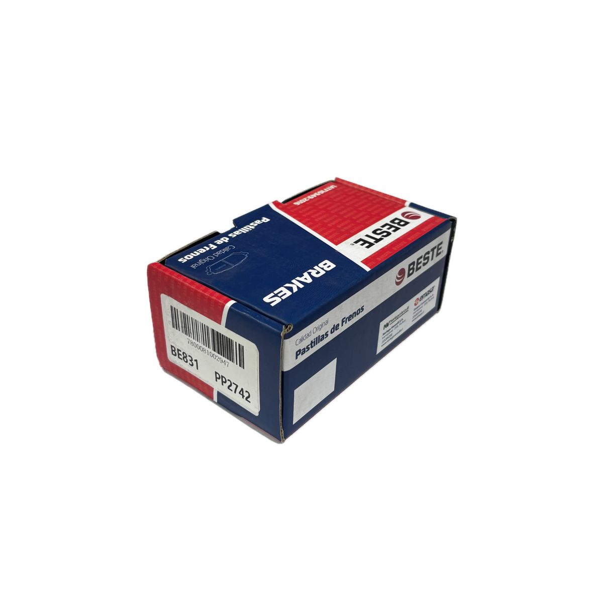 BESTE - Pastilla de freno delanteras PP2742 Toyota Yaris 2003