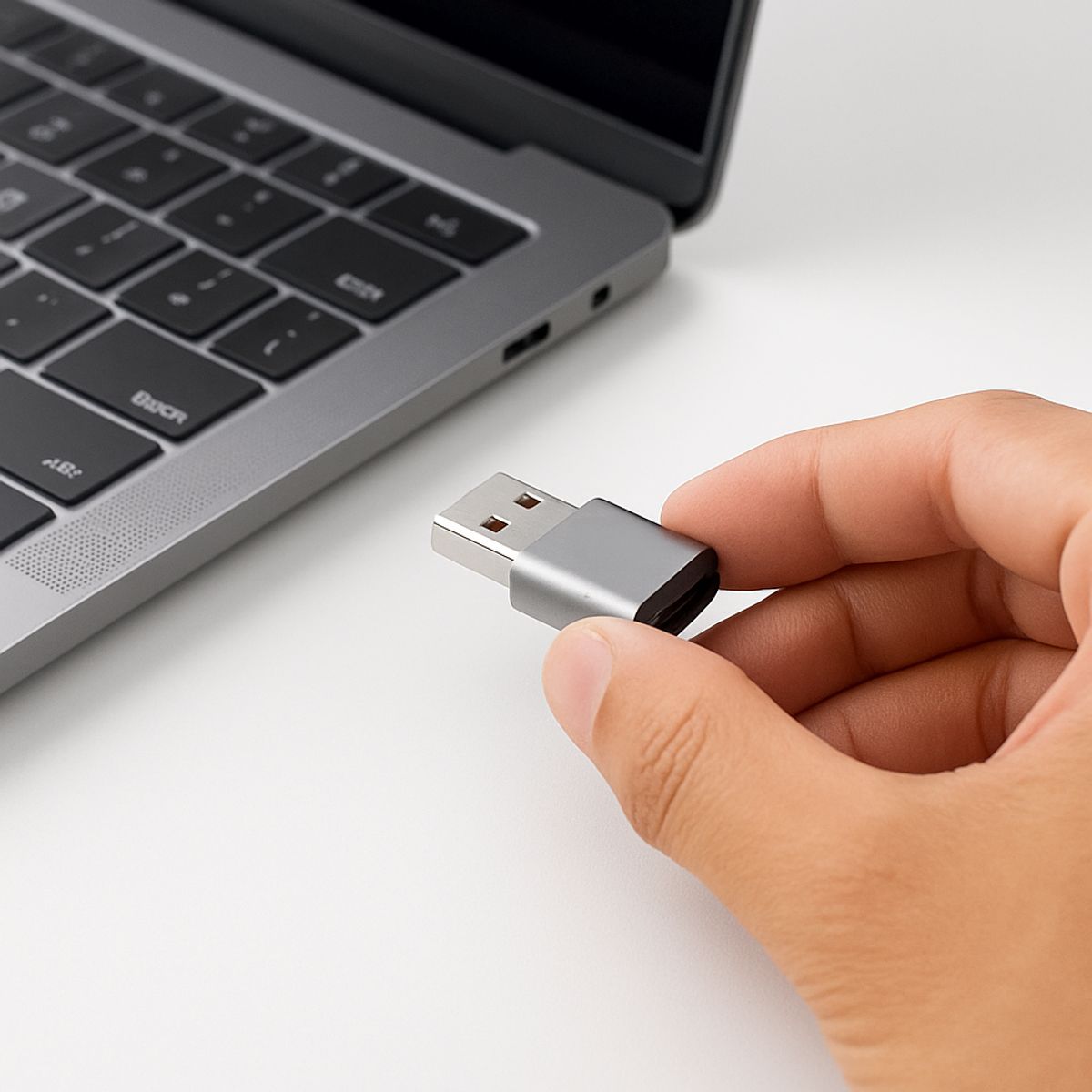 GENERICO - Adaptador Tipo C A Usb 3.0 Otg Gris Compatible Ios/windows