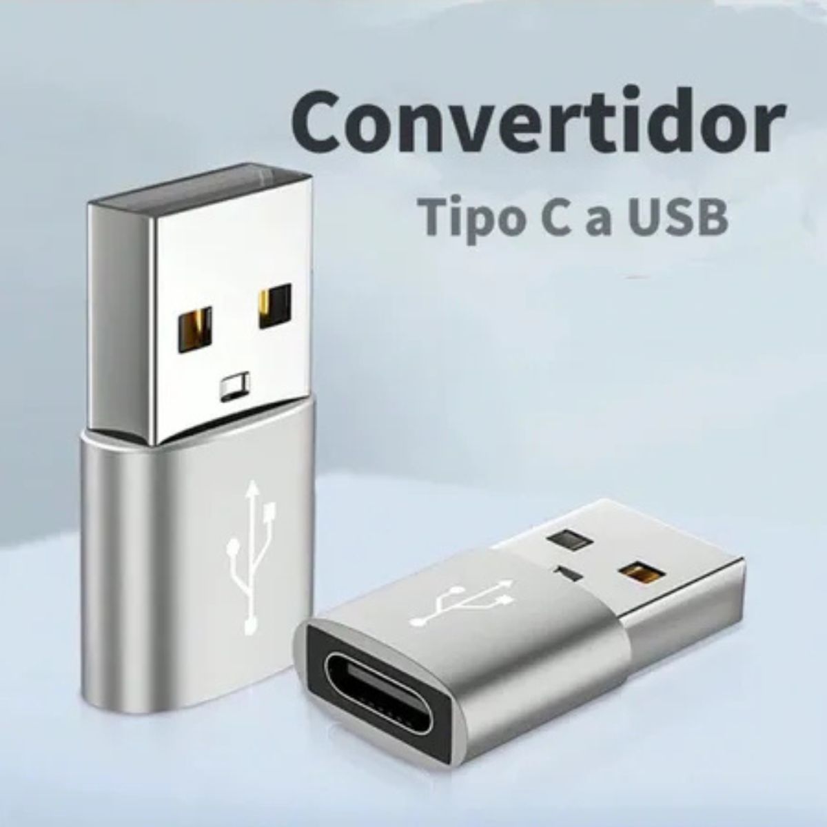 GENERICO - Adaptador Tipo C A Usb 3.0 Otg Gris Compatible Ios/windows