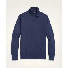 BROOKS BROTHERS - Sweater Hombre Ctn Half Zip Azul