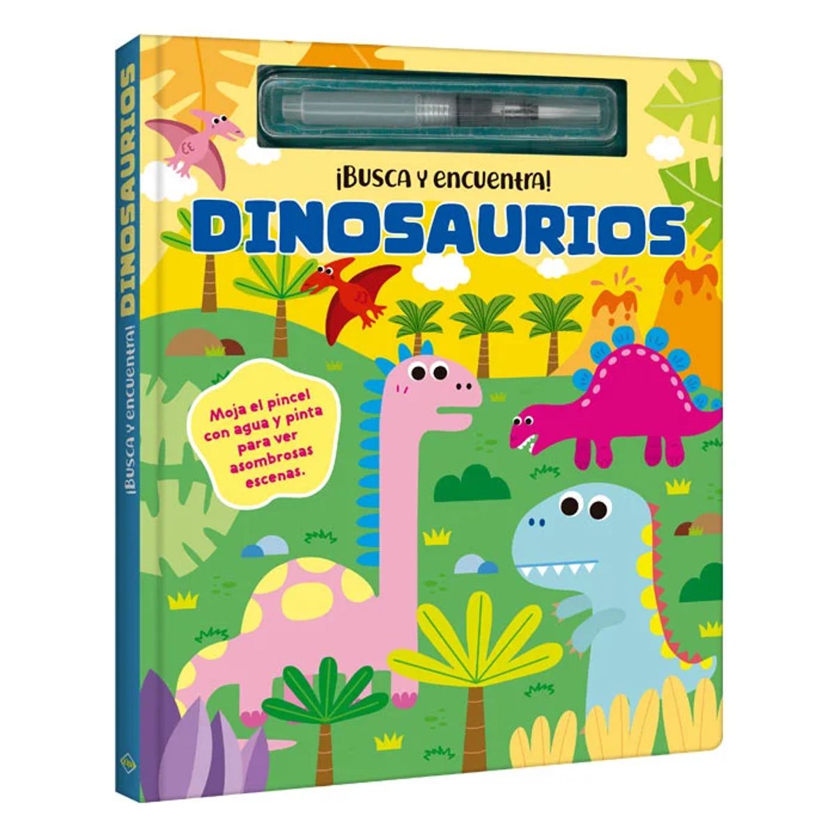 LEXUS - Libro Dinosaurios Con Pincel - Busca Y Encuentra - Lexus - nuevo