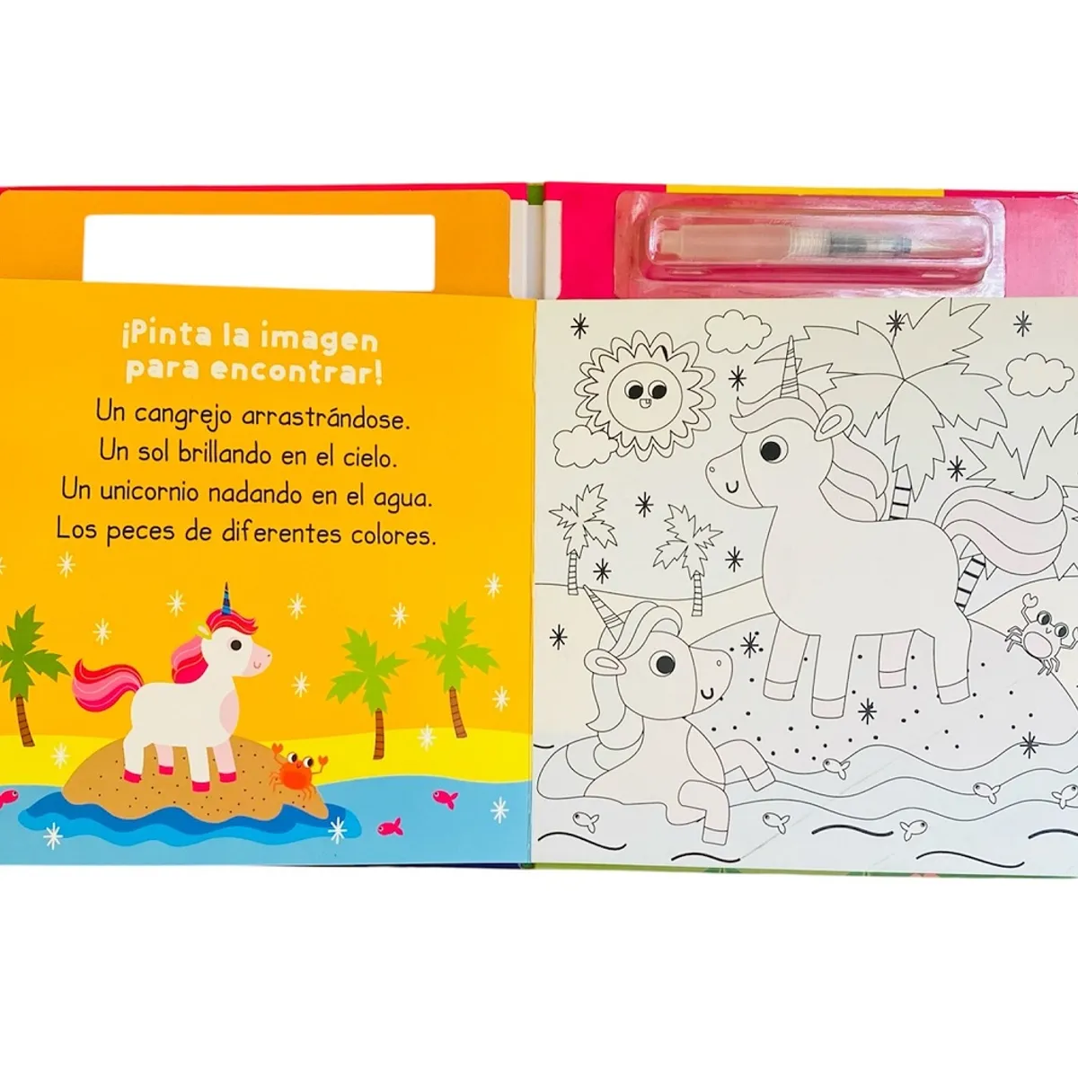 LEXUS - Libro Unicornios Con Pincel - Busca Y Encuentra - Lexus - nuevo