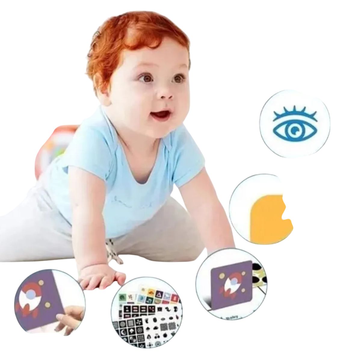 GENERICO - Tarjeta Estimulación Visual Bebés 6-18 Mes