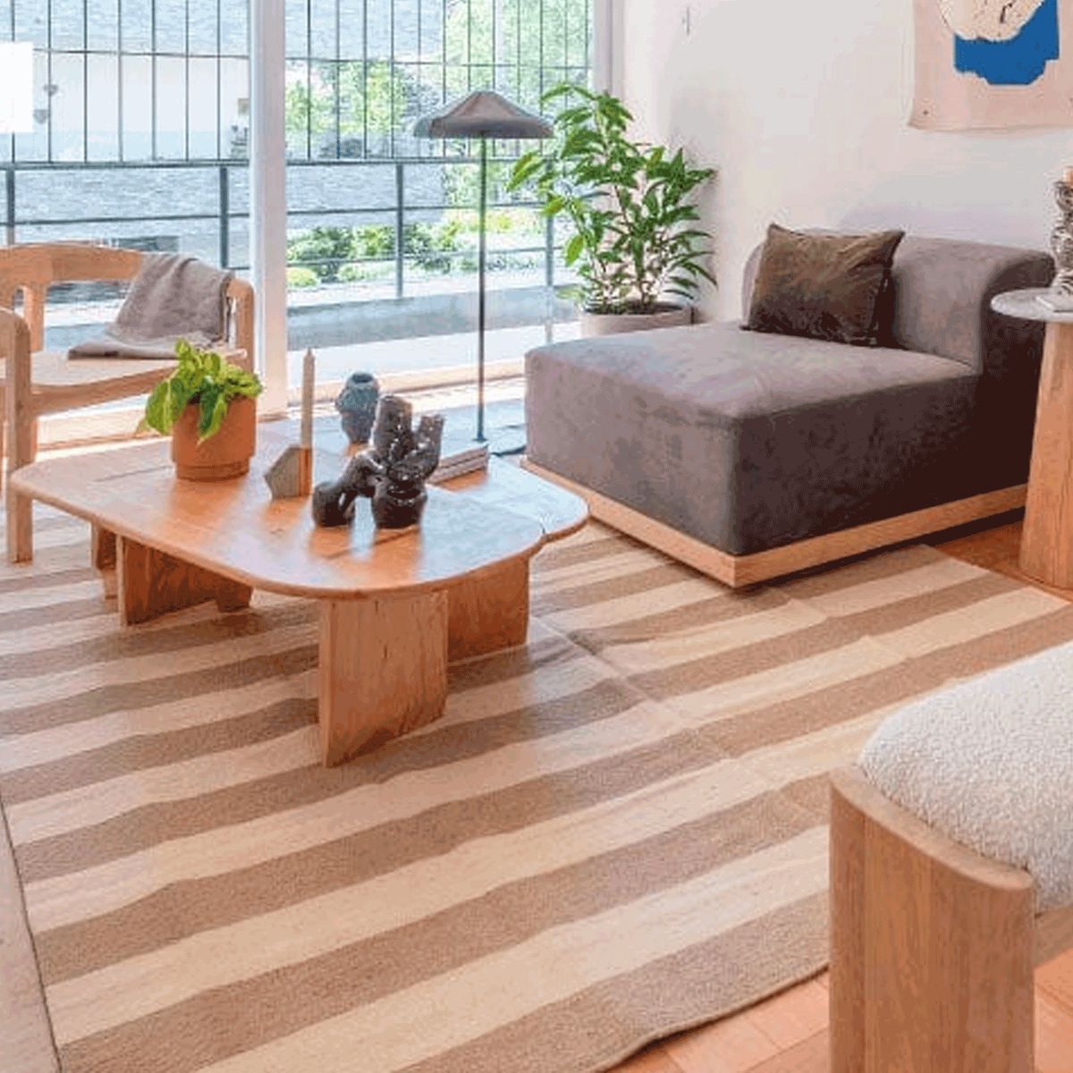 BAZHARS - ALFOMBRA BAZHARS 170X240 CM KILIM PAU GALL 14 NATW