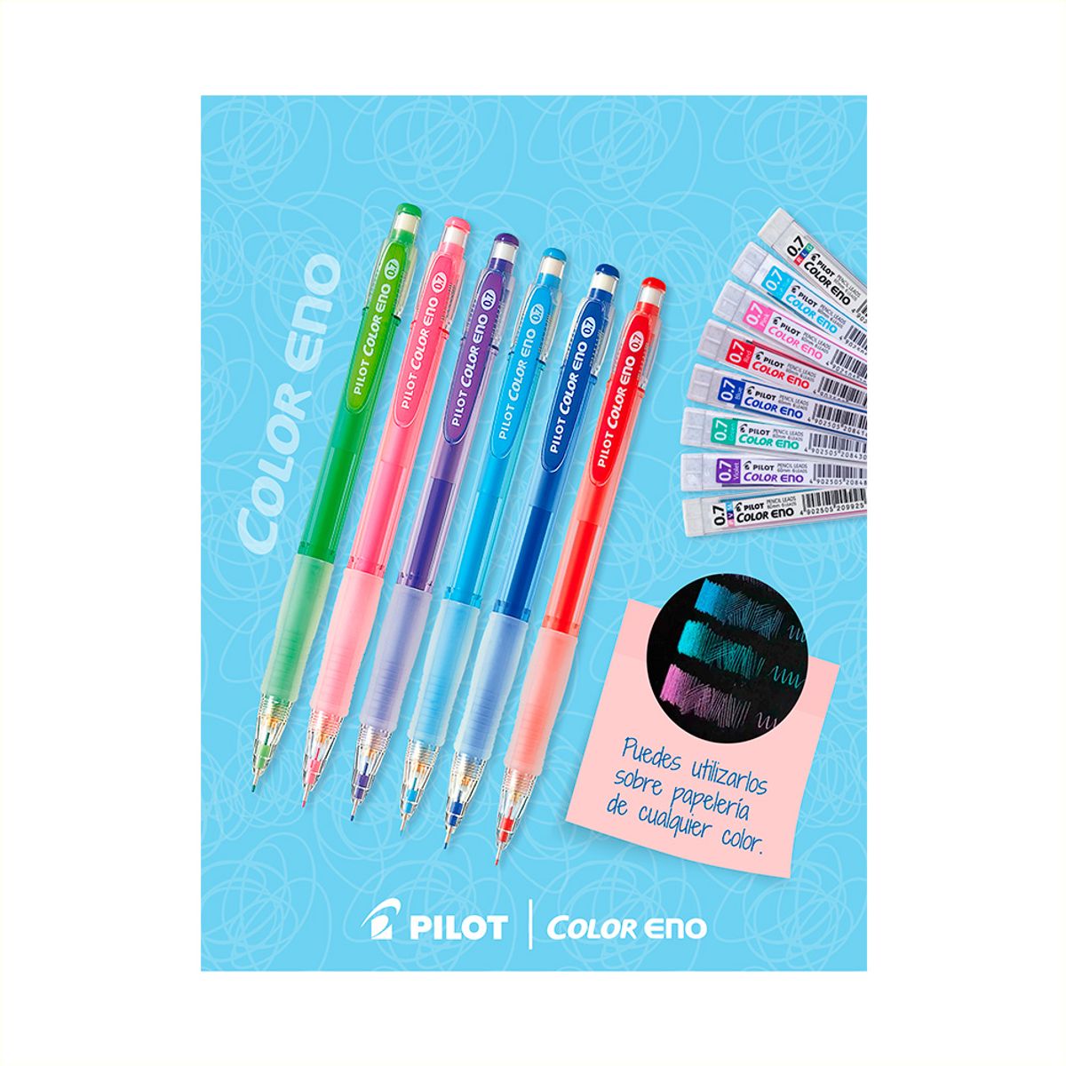 PILOT - Portaminas Color Eno 07mm Turquesa Pilot