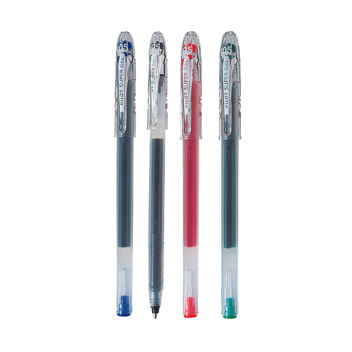 PILOT - Set 4 Lápiz Super Gel 05mm Pilot AZ NG RJ VD