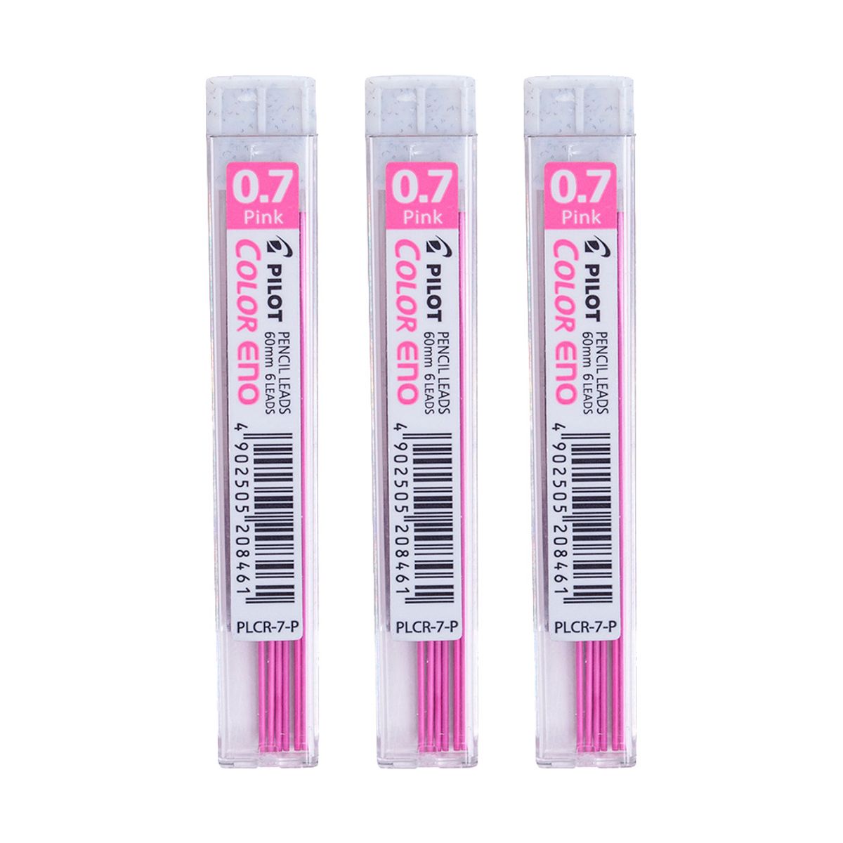 PILOT - Set 3 Tubos Mina Color Eno Rosado 07mm Pilot