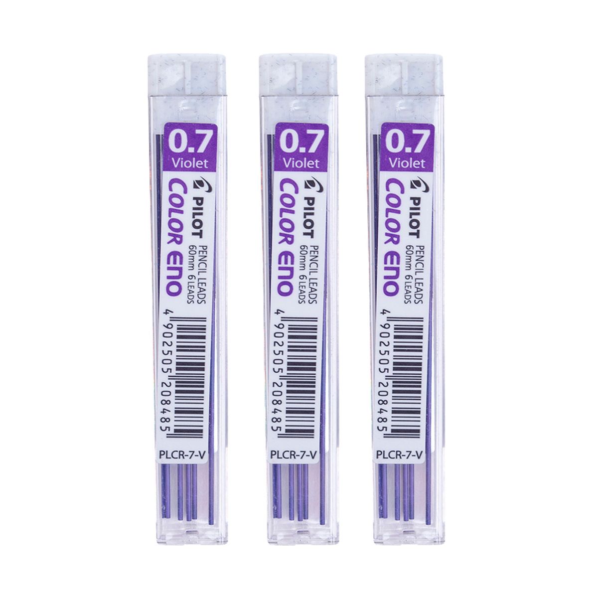PILOT - Set 3 Tubos Mina Color Eno Violeta 07mm Pilot