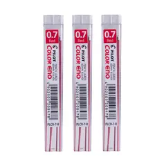 PILOT - Set 3 Tubos Mina Color Eno Rojo 07mm