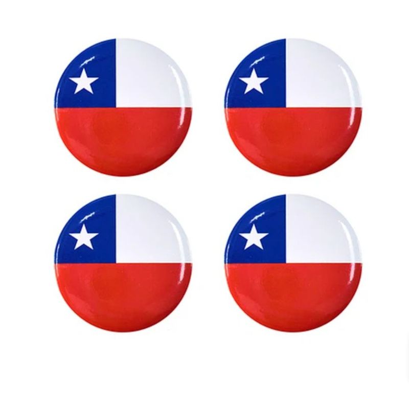 GENERICO - Chapas fiestas patrias 58cm 4pcs