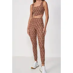 COLCCI - Conjunto Deportivo Top y Calza Legging Jacquard