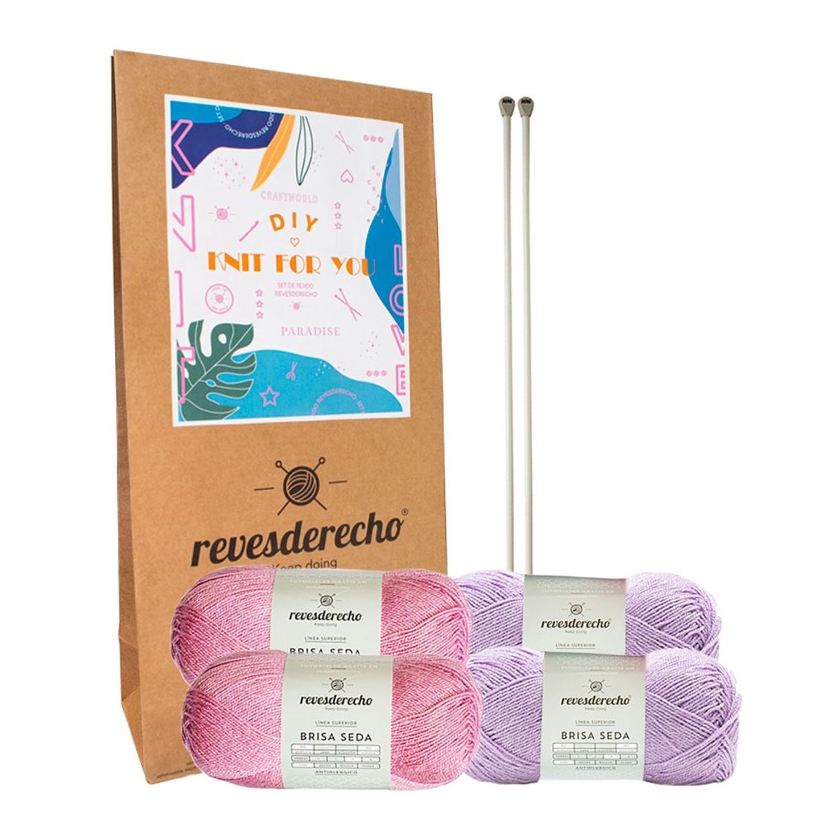 REVESDERECHO - Kit Knit For You Pink Lila