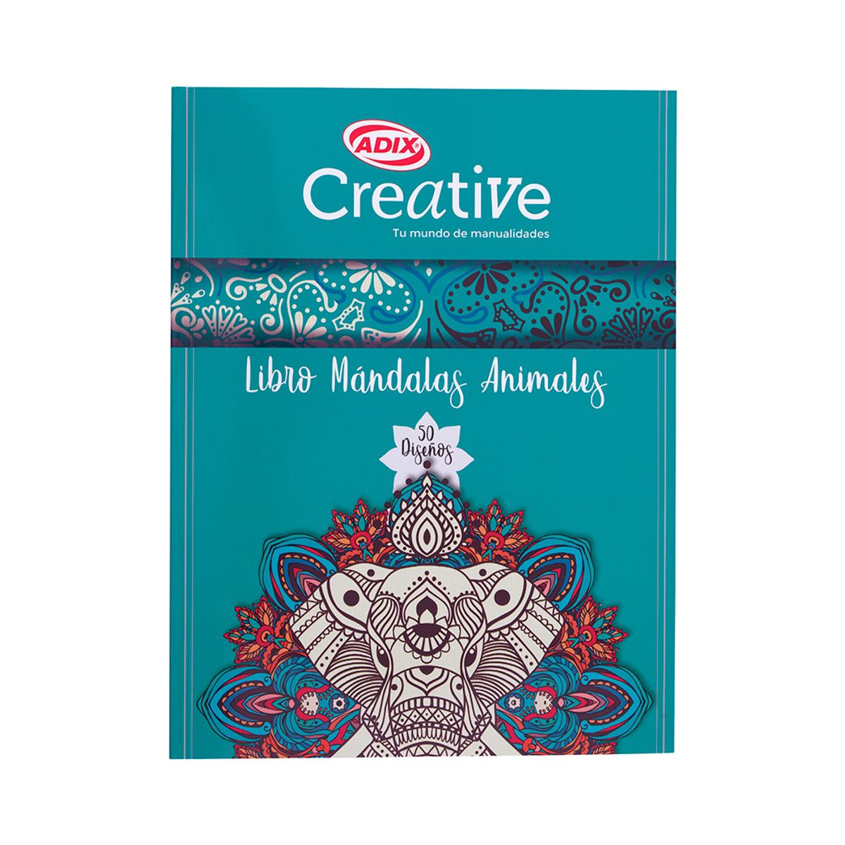 CREATIVE - Libro  Colorear Mandalas Animales 50 Diseños Creative