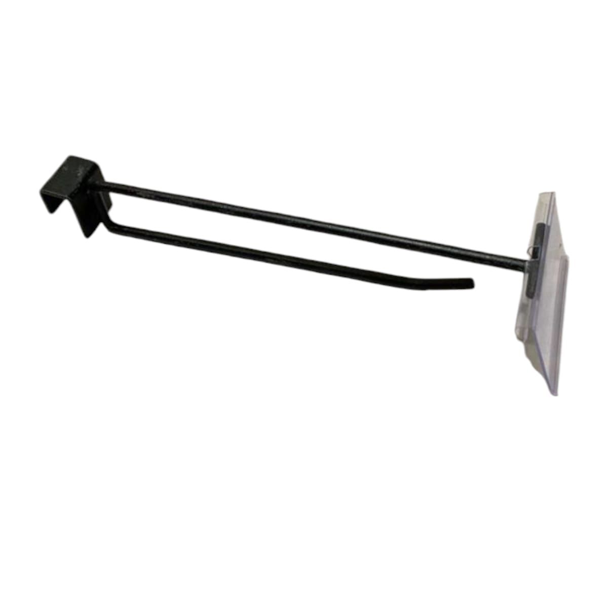 GENERICO - Pack 20 Ganchos Doble para Barra Negro 30 cm Gms