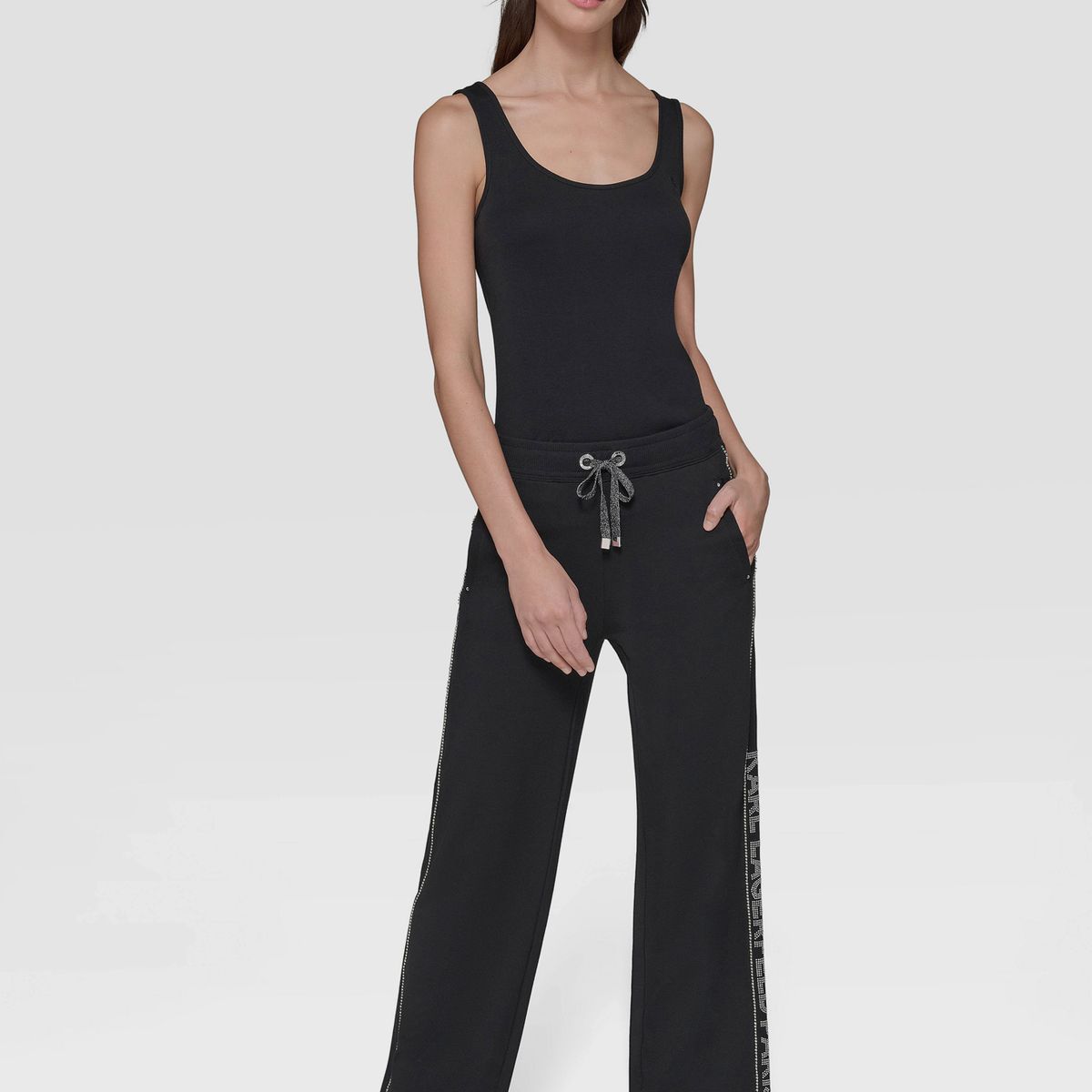 KARL LAGERFELD - Jogger con logo de cristales