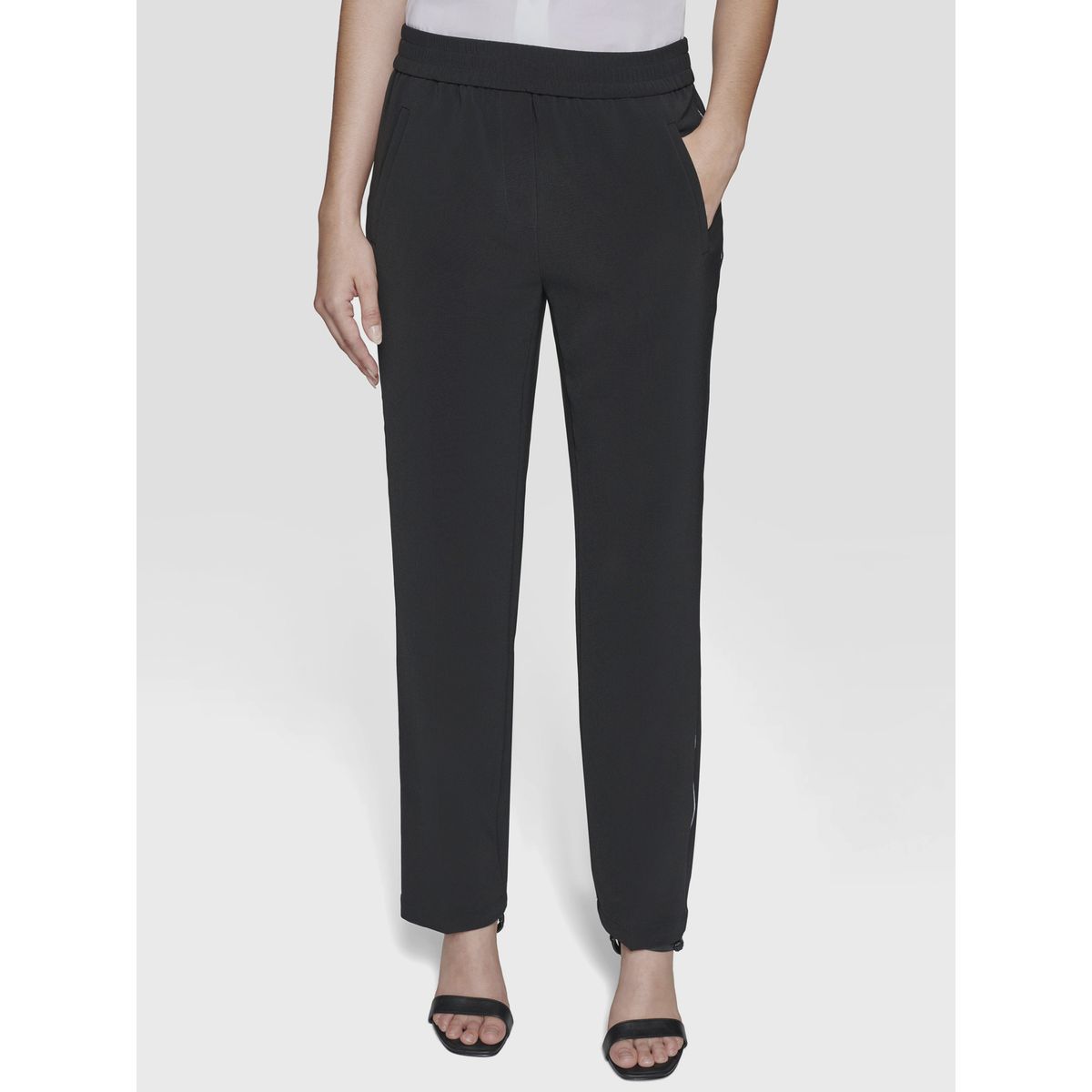 KARL LAGERFELD - Pantalón con logo tape en los laterales