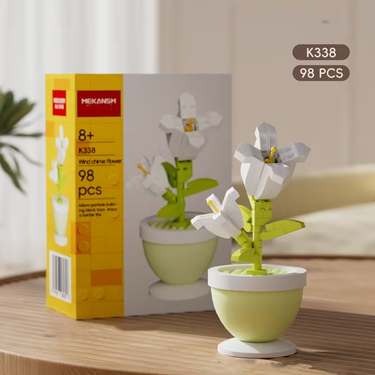 GENERICO - Mini Armable Flores Artificiales Flor Blanca Con Caja