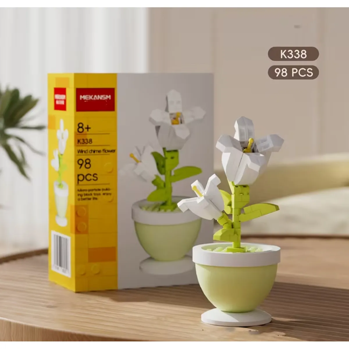 GENERICO - Mini Armable Flores Artificiales Flor Blanca Con Caja