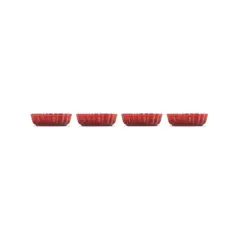 LE CREUSET - Conjunto de 4 Platos de Flan Estriado de 11 cm
