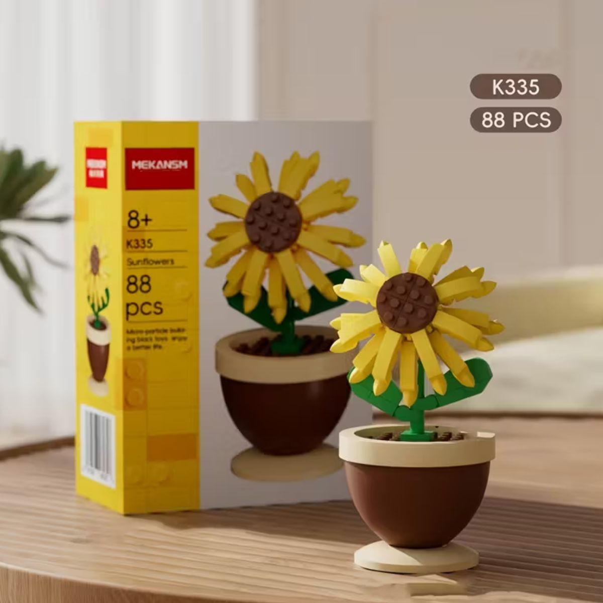 GENERICO - Mini Armable Flores Artificiales Girasol Con Caja