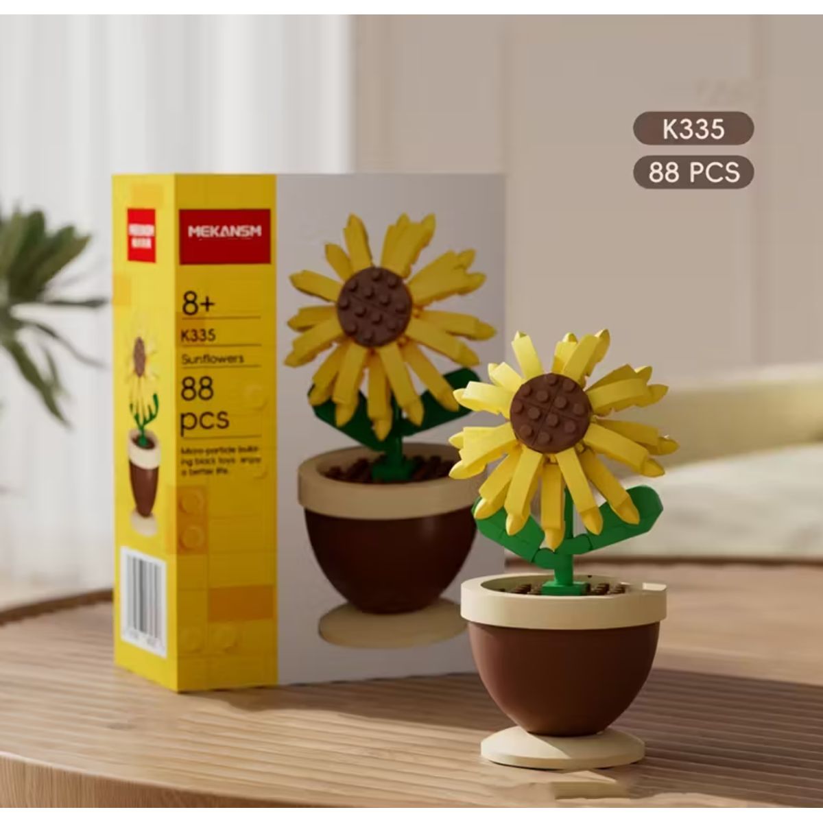 GENERICO - Mini Armable Flores Artificiales Girasol Con Caja