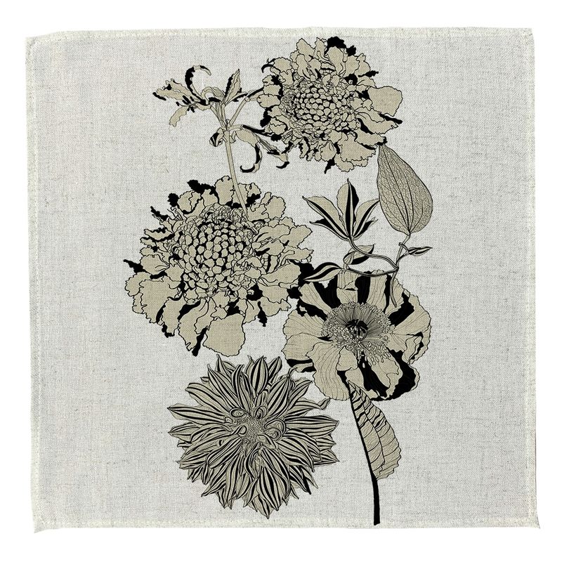 TUYO PRINT - Set 4 Servilletas Ebano - Lino Poliester - Tuyo Print