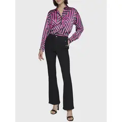 KARL LAGERFELD - Jeans bootcut con detalle de botones