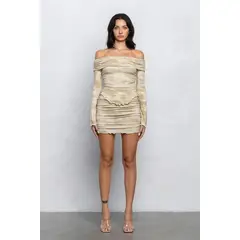 VRUSSO - Conjunto Off Shoulder Mini Falda