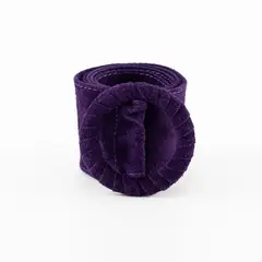 MAILEA - Cinturón Reno Hebilla Forrada Mujer Morado