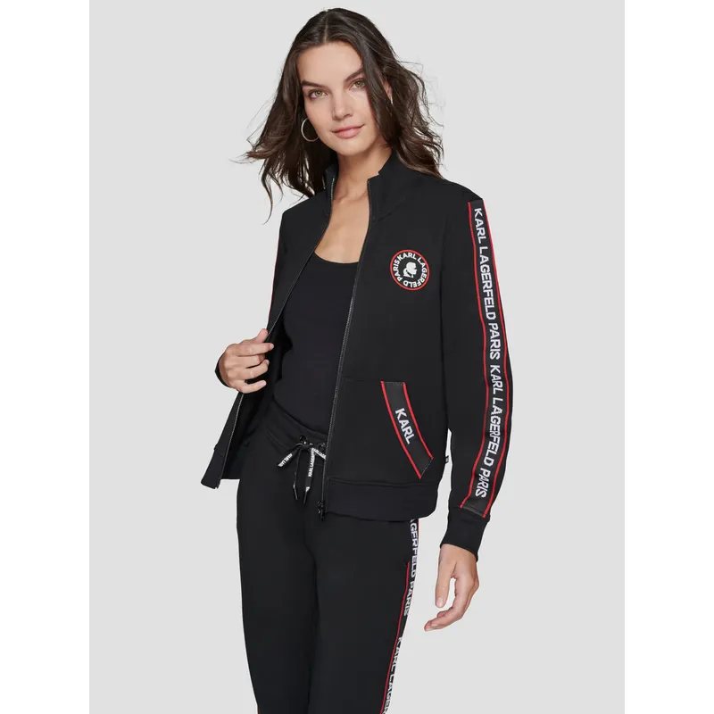 KARL LAGERFELD - Chaqueta deportiva con logo tape