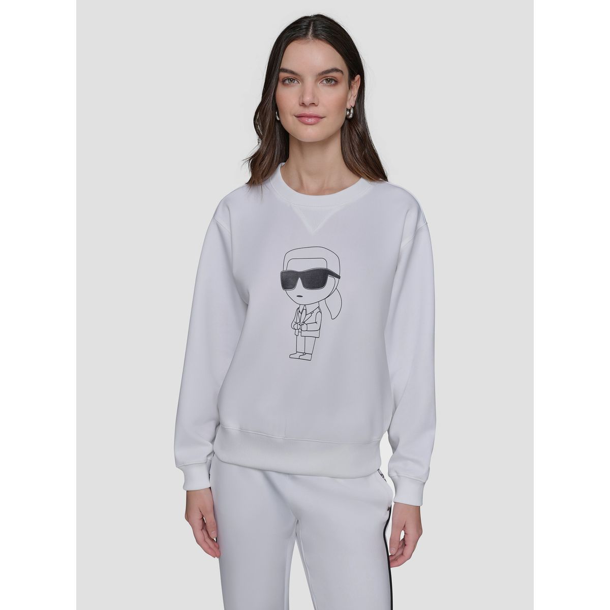 KARL LAGERFELD - Polerón con caricatura de KARL