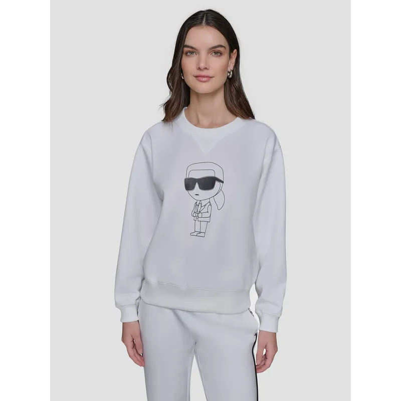 KARL LAGERFELD - Polerón con caricatura de KARL