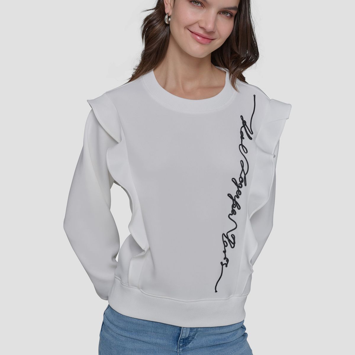 KARL LAGERFELD - Polerón con firma de KARL vertical