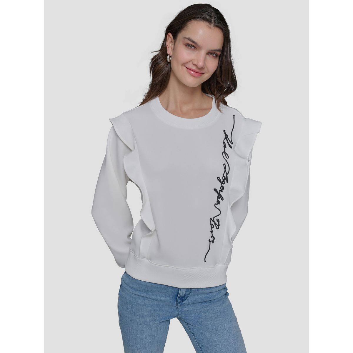 KARL LAGERFELD - Polerón con firma de KARL vertical