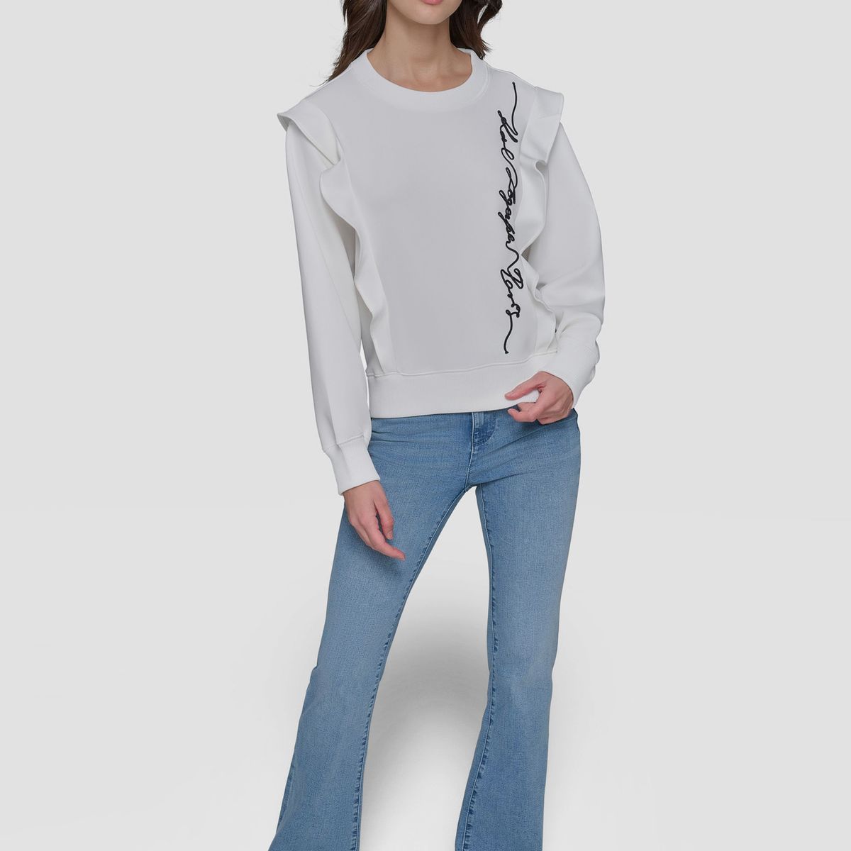 KARL LAGERFELD - Polerón con firma de KARL vertical