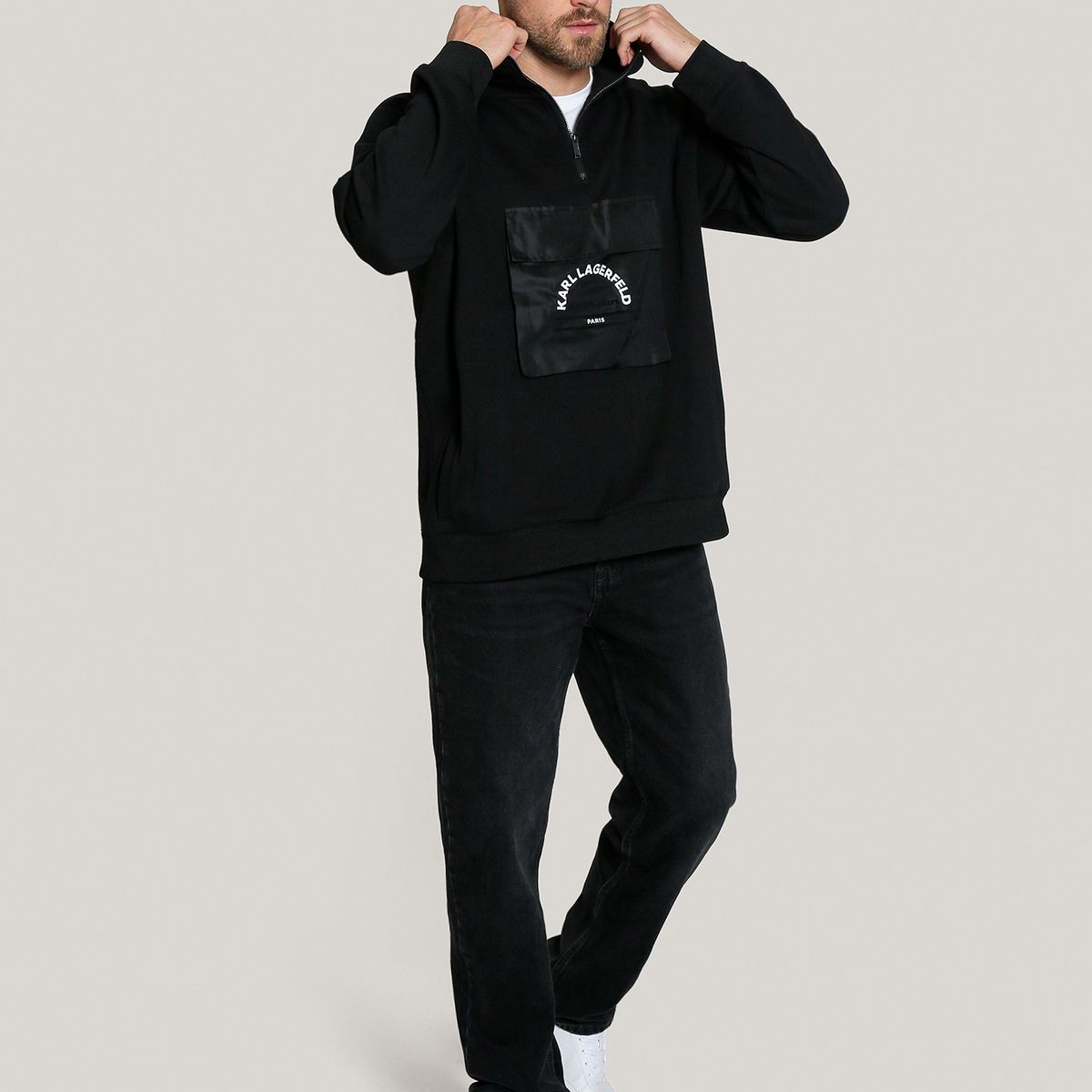 KARL LAGERFELD - Polerón con gorro