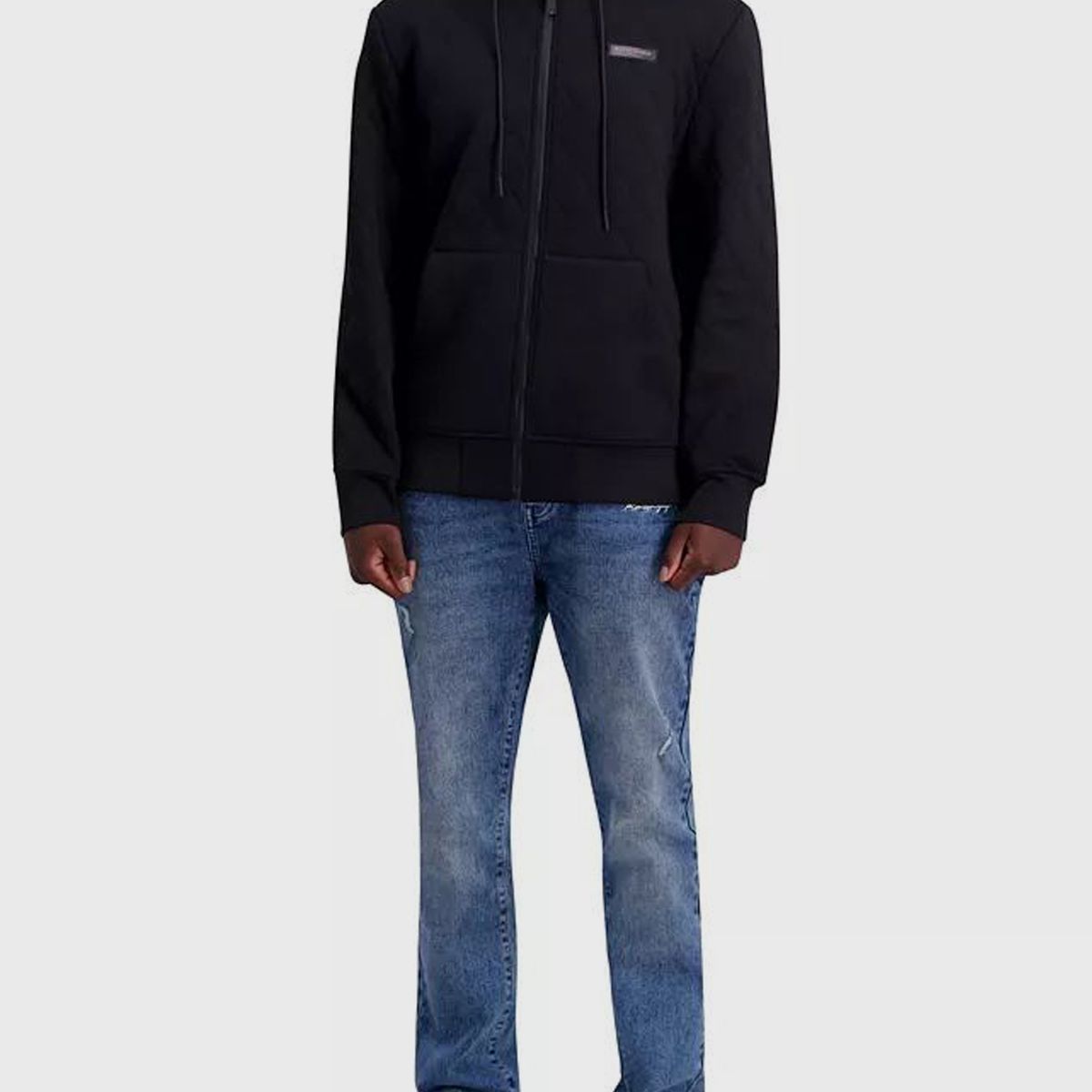 KARL LAGERFELD - Polerón con gorro acolchada