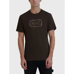 KARL LAGERFELD - Polera con logo cuadrado delineado