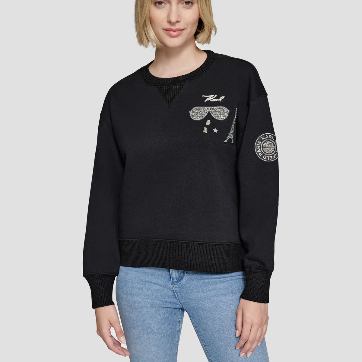 KARL LAGERFELD - Polerón con pines y parches