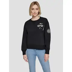 KARL LAGERFELD - Polerón con pines y parches