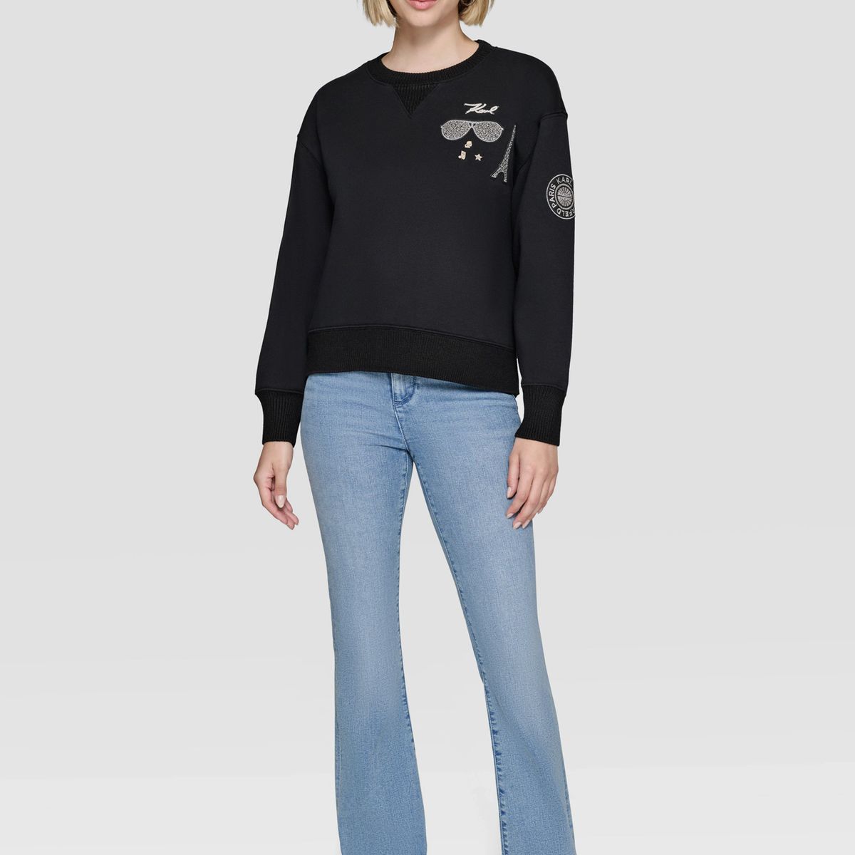 KARL LAGERFELD - Polerón con pines y parches