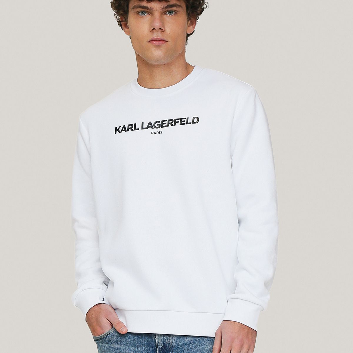 KARL LAGERFELD - Polerón classic con logo tonal