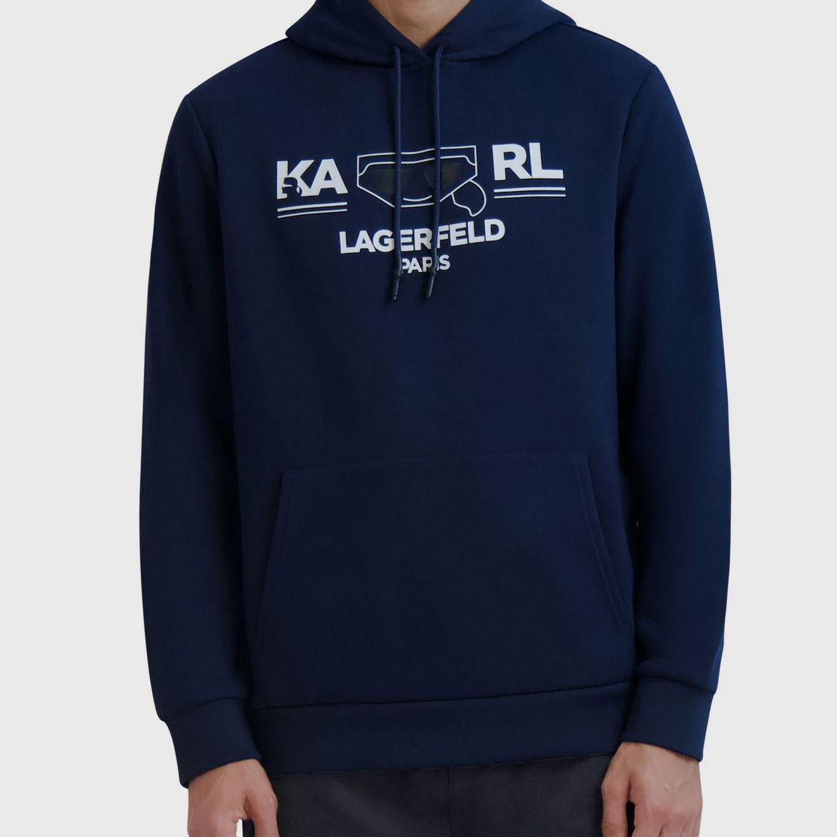 KARL LAGERFELD - Polerón con gorro y logo